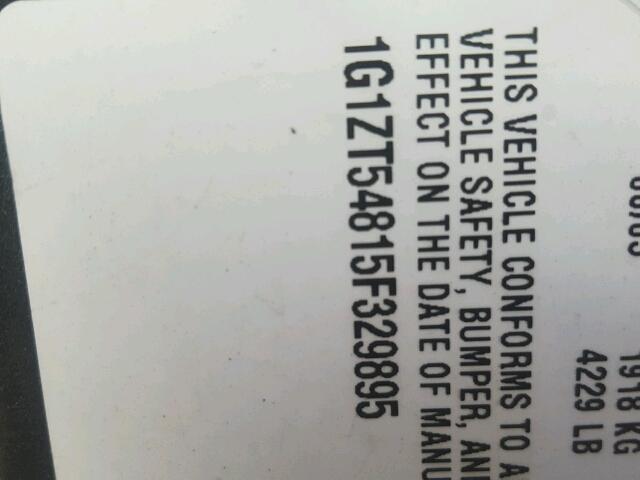 1G1ZT54815F329895 - 2005 CHEVROLET MALIBU LS ნაცრისფერი ფოტო 10