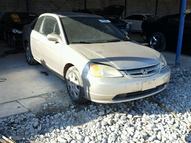 1HGEM22902L043788 - 2002 HONDA CIVIC EX GOLD photo 1