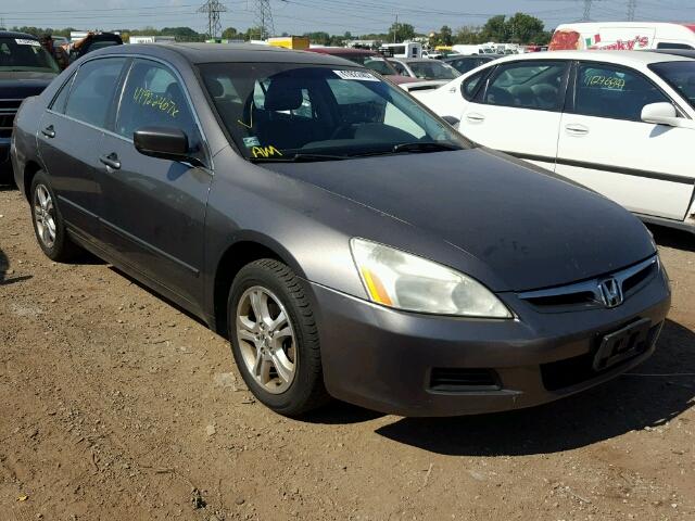 1HGCM56886A157582 - 2006 HONDA ACCORD GRAY photo 1