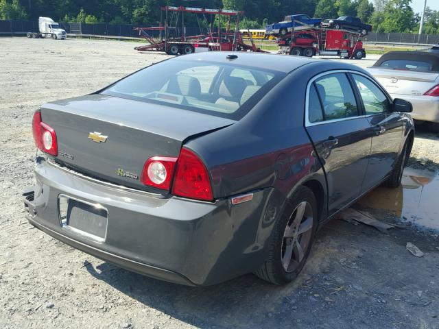 1G1ZF57519F238494 - 2009 CHEVROLET MALIBU HYB GRAY photo 4