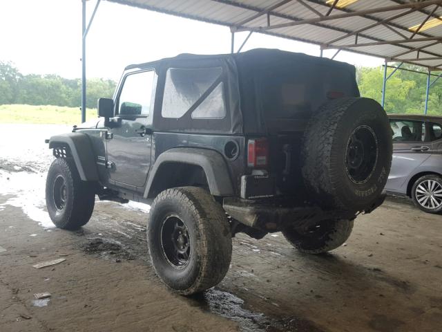 1J4AA2D10BL503703 - 2011 JEEP WRANGLER S BLACK photo 3