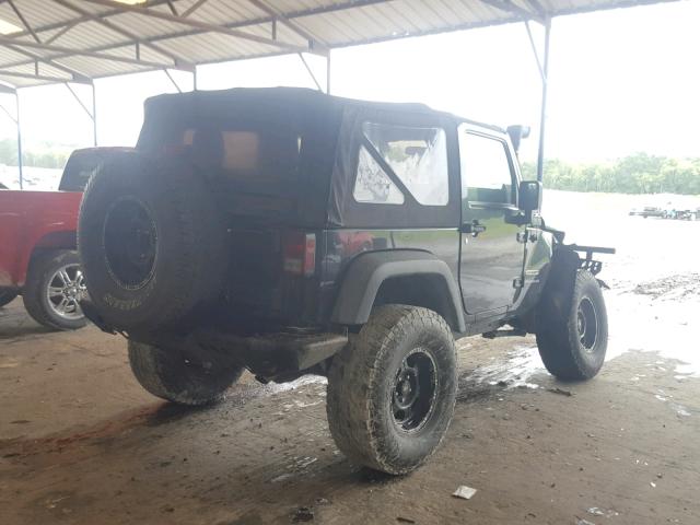 1J4AA2D10BL503703 - 2011 JEEP WRANGLER S BLACK photo 4