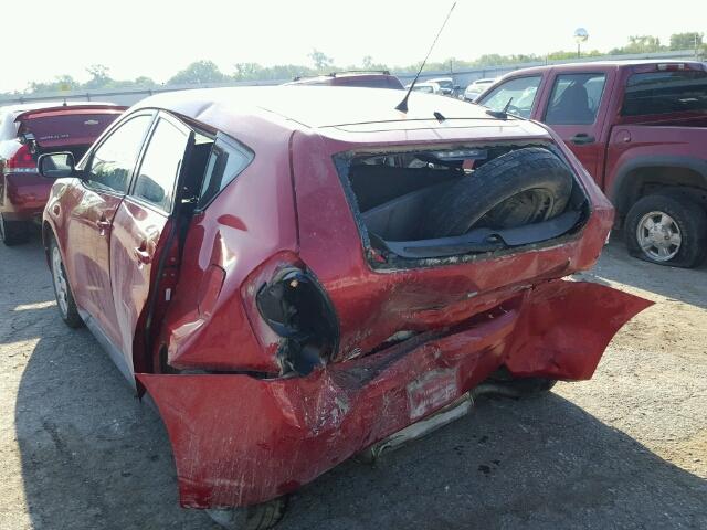 5Y2SP6E80AZ420036 - 2010 PONTIAC VIBE RED photo 3