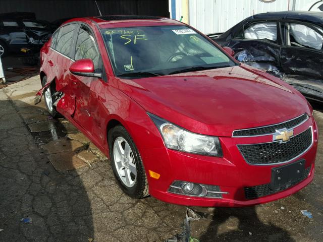 1G1PC5SB2E7438544 - 2014 CHEVROLET CRUZE LT BURGUNDY photo 1