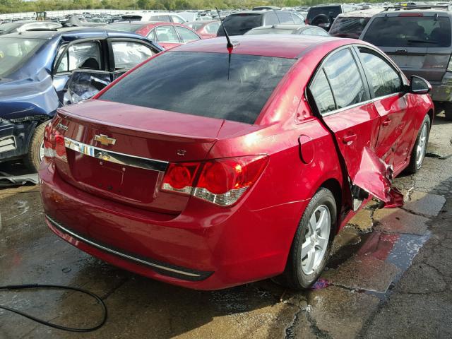 1G1PC5SB2E7438544 - 2014 CHEVROLET CRUZE LT BURGUNDY photo 4