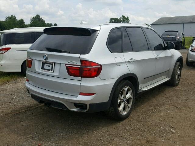 5UXZV8C58BL419700 - 2011 BMW X5 XDRIVE5 SILVER photo 4