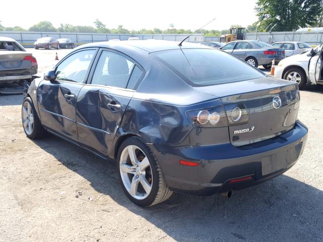 JM1BK32F781147556 - 2008 MAZDA 3 I GRAY photo 3