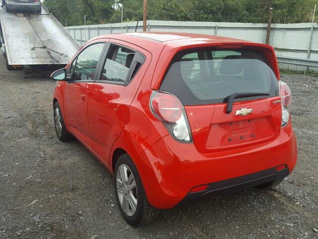 KL8CD6S98EC555860 - 2014 CHEVROLET SPARK 1LT RED photo 3