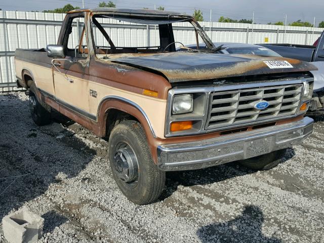 1FTHF25H0GNA70719 - 1986 FORD F250 TWO TONE photo 1