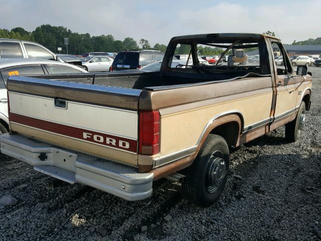 1FTHF25H0GNA70719 - 1986 FORD F250 TWO TONE photo 4
