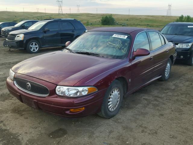 1G4HP54K21U124364 - 2001 BUICK LESABRE CU RED photo 2