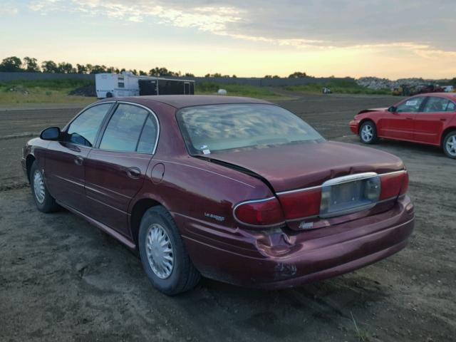 1G4HP54K21U124364 - 2001 BUICK LESABRE CU RED photo 3