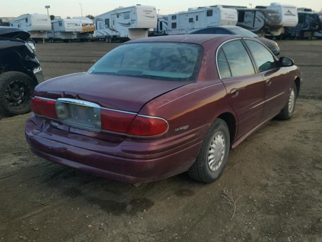 1G4HP54K21U124364 - 2001 BUICK LESABRE CU RED photo 4