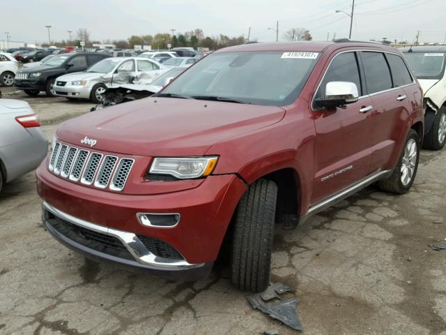 1C4RJFJT3EC467497 - 2014 JEEP GRAND CHER RED photo 2