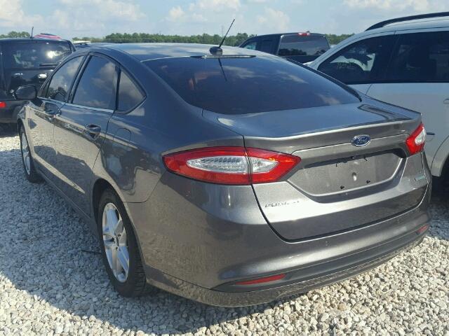 3FA6P0HR9DR370268 - 2013 FORD FUSION CHARCOAL photo 3