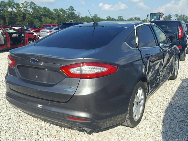 3FA6P0HR9DR370268 - 2013 FORD FUSION CHARCOAL photo 4