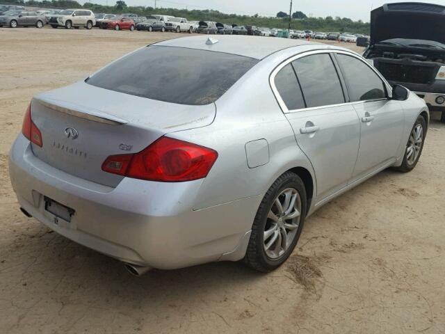 JNKCV61E79M304698 - 2009 INFINITI G37 BASE SILVER photo 4