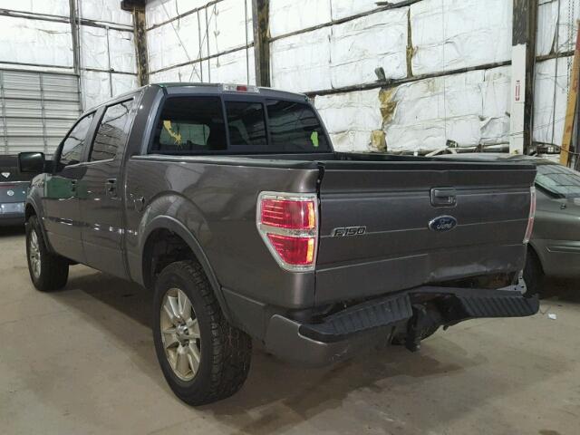 1FTFW1EV5AFA70059 - 2010 FORD F150 SUPER GRAY photo 3