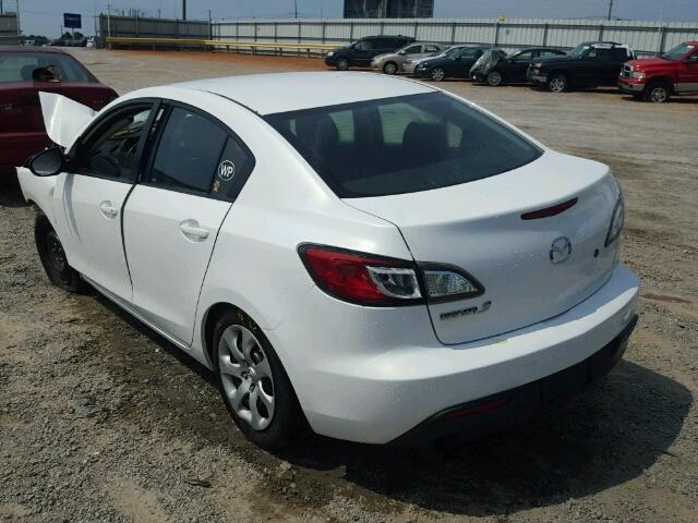 JM1BL1UF9B1381428 - 2011 MAZDA 3 I WHITE photo 3