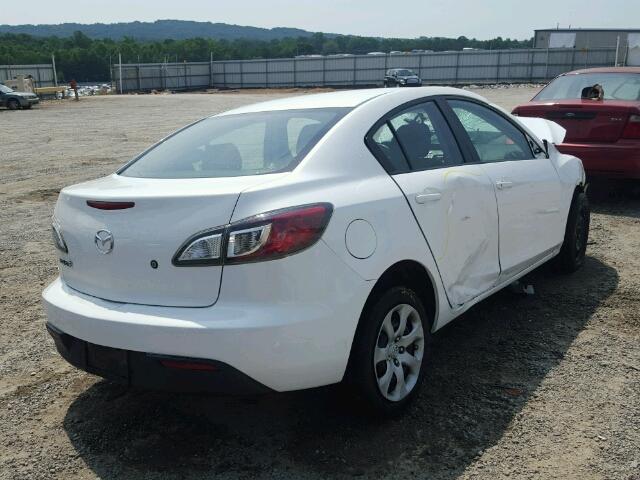 JM1BL1UF9B1381428 - 2011 MAZDA 3 I WHITE photo 4