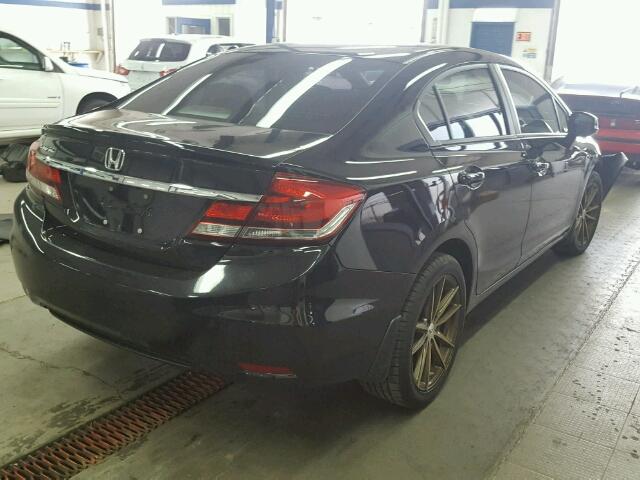 2HGFB2F50DH574572 - 2013 HONDA CIVIC LX BLACK photo 4