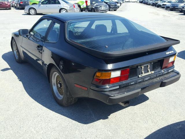 WP0AA0947FN473669 - 1985 PORSCHE 944 BLACK photo 3