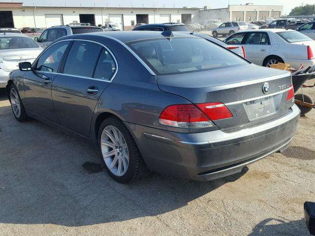 WBAHN83576DT29352 - 2006 BMW 750 GRAY photo 3