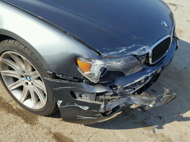 WBAHN83576DT29352 - 2006 BMW 750 GRAY photo 9