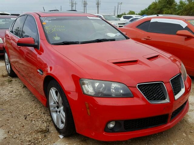 6G2ER577X8L149545 - 2008 PONTIAC G8 RED photo 1