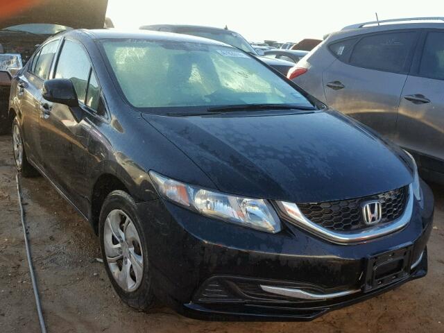 19XFB2F57DE053035 - 2013 HONDA CIVIC BLACK photo 1