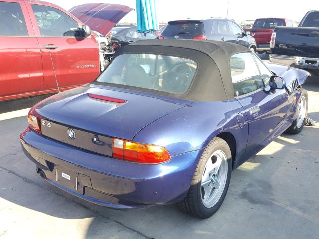 4USCH7322VLB81651 - 1997 BMW Z3 1.9 BLUE photo 4