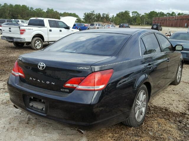 4T1BK36BX7U224212 - 2007 TOYOTA AVALON BLACK photo 4