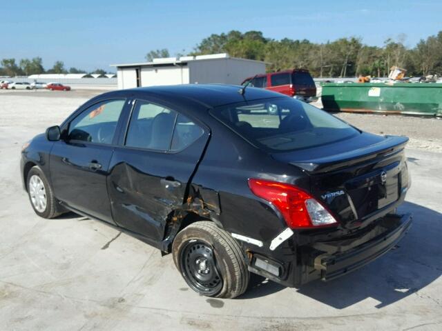 3N1CN7AP8FL952388 - 2015 NISSAN VERSA S BLACK photo 3