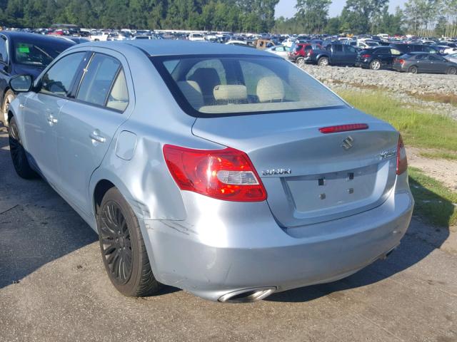 JS2RE9A32C6100579 - 2012 SUZUKI KIZASHI SE BLUE photo 3