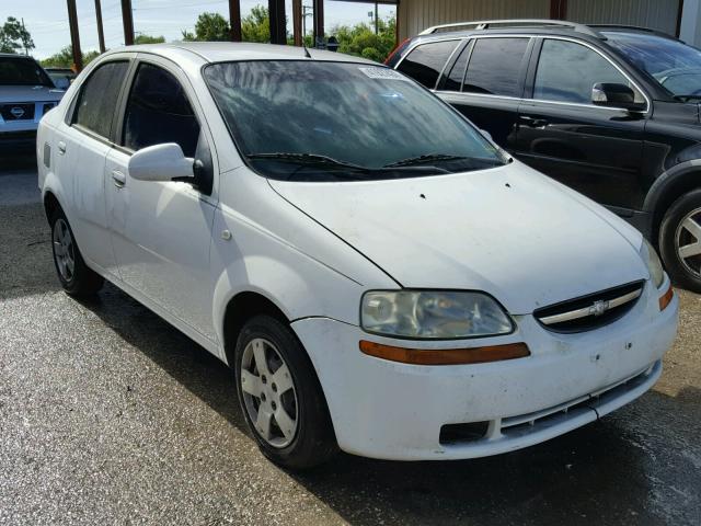 KL1TD56696B515755 - 2006 CHEVROLET AVEO BASE Սպիտակ լուսանկար 1