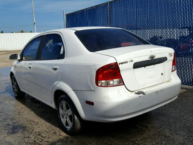 KL1TD56696B515755 - 2006 CHEVROLET AVEO BASE Սպիտակ լուսանկար 3