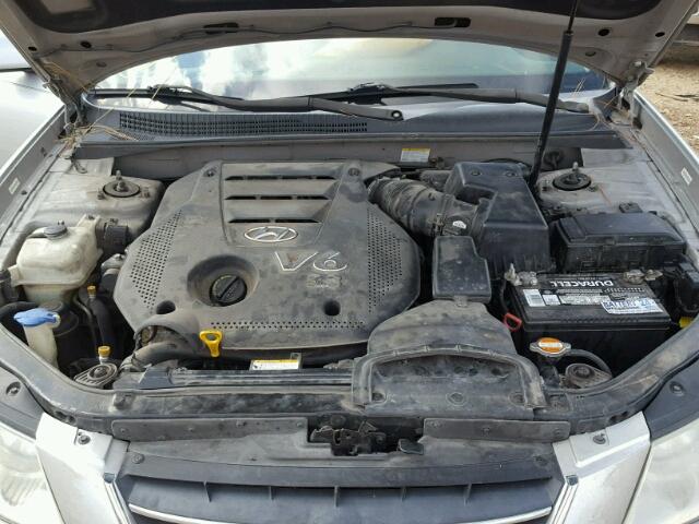 5NPEU46F59H444505 - 2009 HYUNDAI SONATA SE SILVER photo 7