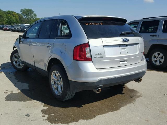 2FMDK3JC3DBE32295 - 2013 FORD EDGE SILVER photo 3