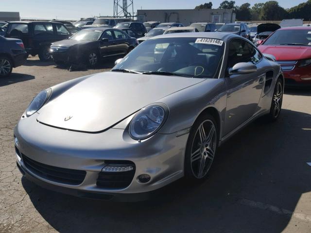 WP0AD29977S784441 - 2007 PORSCHE 911 TURBO SILVER photo 2