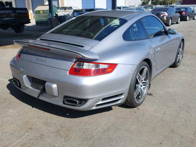 WP0AD29977S784441 - 2007 PORSCHE 911 TURBO SILVER photo 4