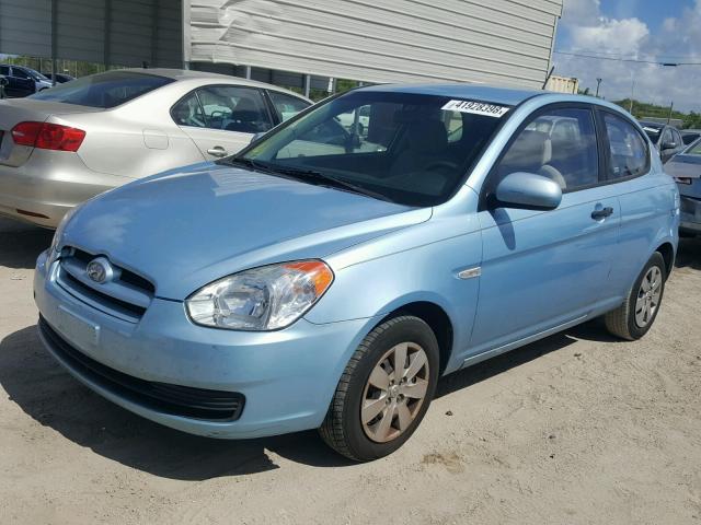 KMHCM3AC6AU163401 - 2010 HYUNDAI ACCENT BLU BLUE photo 2