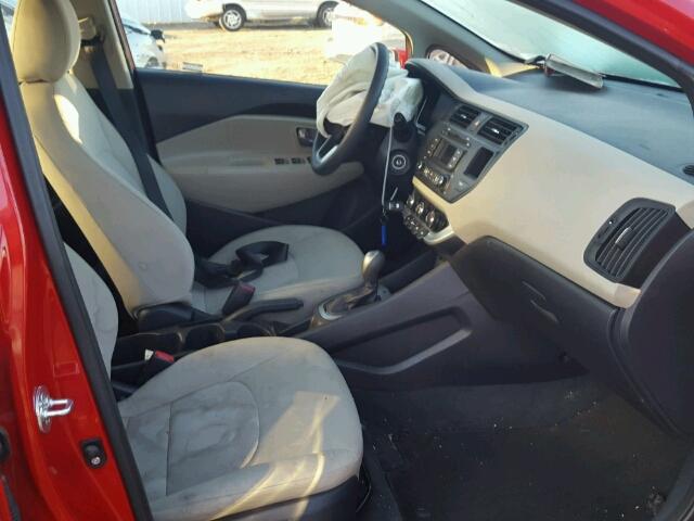 KNADM4A31D6279528 - 2013 KIA RIO LX RED photo 5