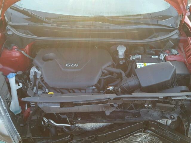 KNADM4A31D6279528 - 2013 KIA RIO LX RED photo 7