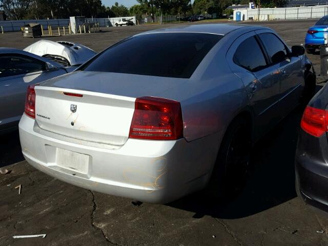 2B3KA43R76H356250 - 2006 DODGE CHARGER SE SILVER photo 4