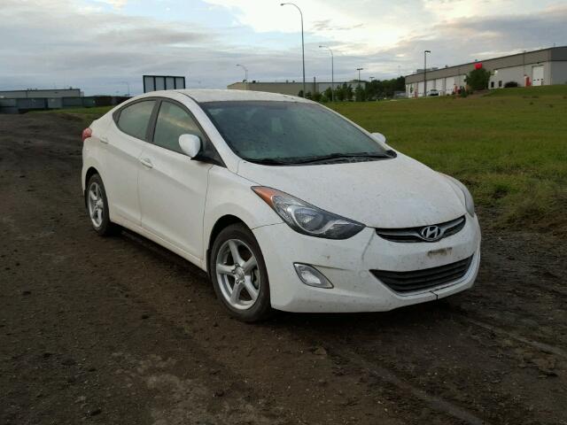 5NPDH4AEXDH374362 - 2013 HYUNDAI ELANTRA GL WHITE photo 1