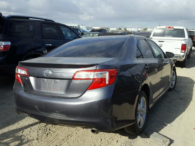 4T1BF1FK4EU800981 - 2014 TOYOTA CAMRY L GRAY photo 4