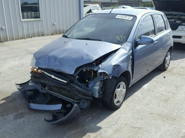 KL1TD66618B105802 - 2008 CHEVROLET AVEO BASE Көк фото 2
