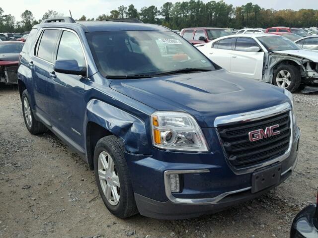 2GKFLNE38G6155029 - 2016 GMC TERRAIN BLUE photo 1