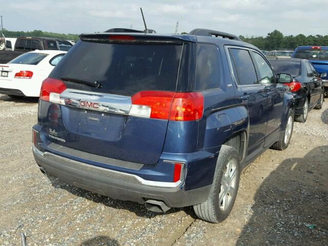 2GKFLNE38G6155029 - 2016 GMC TERRAIN BLUE photo 4