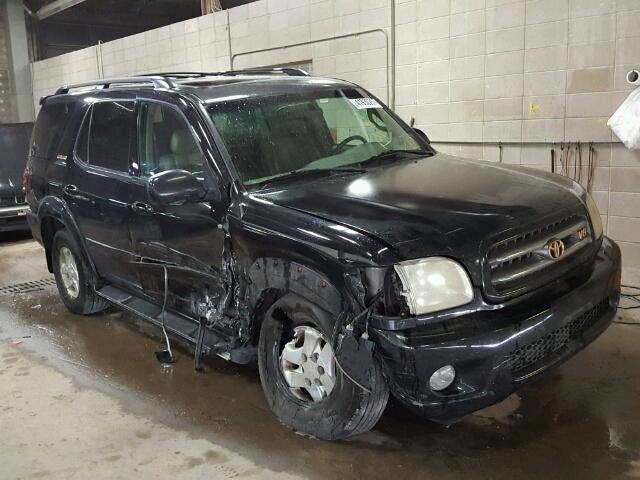 5TDBT48A51S042036 - 2001 TOYOTA SEQUOIA BLACK photo 1